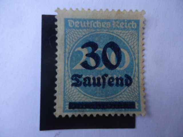 Deutsche Reich - Recargo-30T en 200m - Serie:Inflación- Alemania Reino.