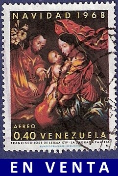 VENEZUELA Navidad 1969 0,75 aéreo