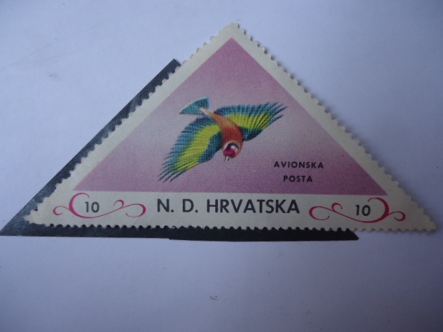 Avionska (Avión) - Jilguero Europeo (Carduelis carduelis) Serie:Croacia (N.D. Hrvatska)