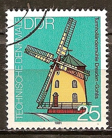 Los molinos de viento. Dresden-Gohlis (DDR).