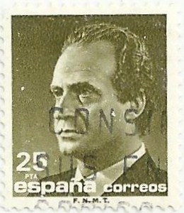 (82). SERIE BÁSICA JUAN CARLOS I. IIa SERIE. VALOR FACIAL 25 Pts. EDIFIL 3096