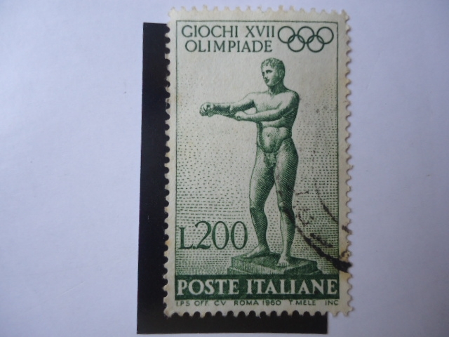 Giochi XVII Olimpiade - Apoxiomenos de Lisipo (Estatua)-Juegos Olímpicos de Verano 1960-Roma