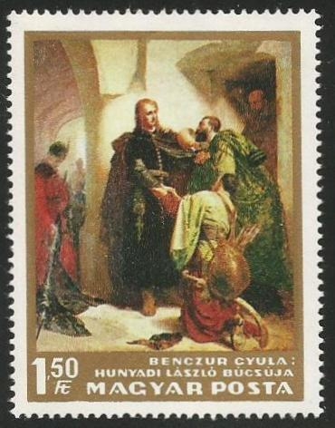 Hunyadi's Farewell by Gyula Benczúr (1797)