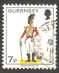 Guernsey 131 - Oficial del Regimiento del Este en 1822