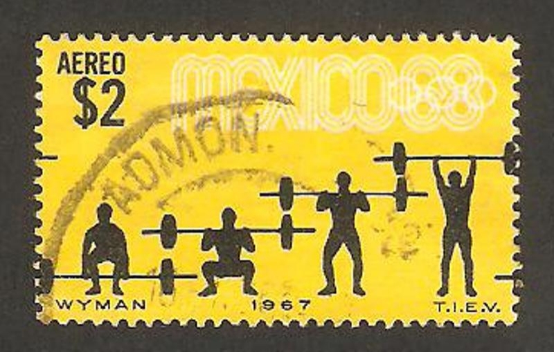 282 - Olimpiadas Mexico, halterofilia