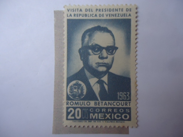 Visita del Presidente de Venezuela Romulo Betancurt a Mexico 1963.