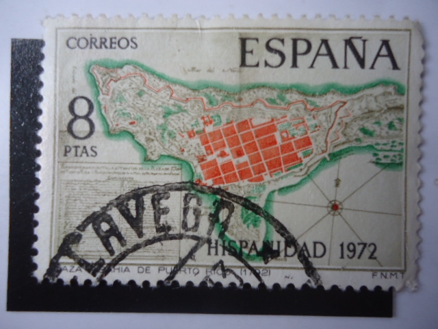 Ed:2110 -Hispanidad 1972 - Bahía de Puerto Rico (1792)
