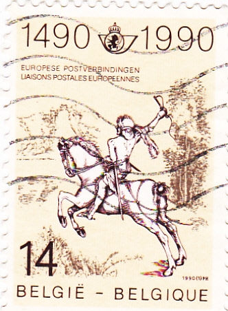 servicio postal a caballo