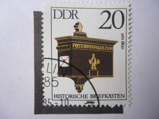 DDR - Post-Briefkastem- 1860.