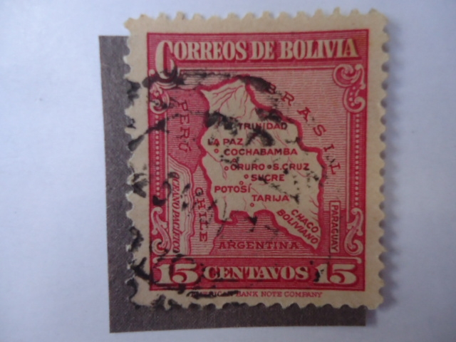 Territorio de Bolivia-Mapa.
