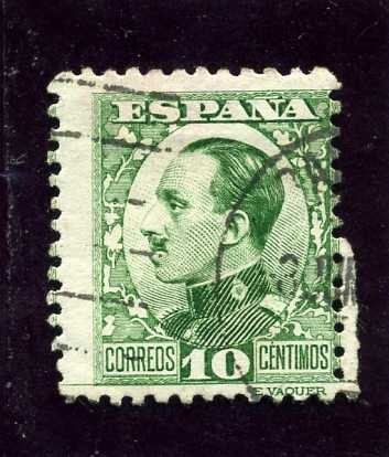 Alfonso XIII. Tipo Vaquer de perfil