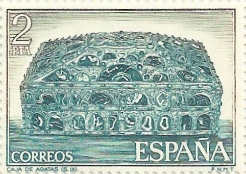 ORFEBRERIA ESPAÑOLA. LA CAJA DE LAS ÁGATAS. EDIFIL 2244