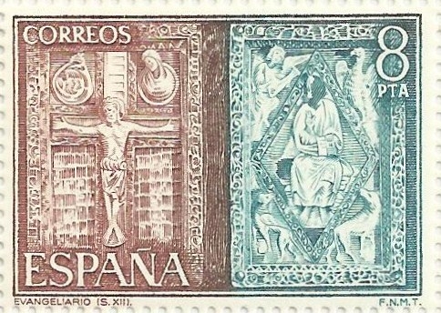 ORFEBRERIA ESPAÑOLA. EVANGELIARIO DE RONCESVALLES. EDIFIL 2246