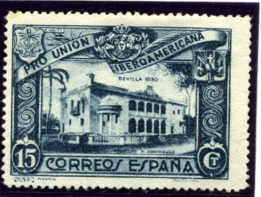 Pro Union Iberoamericana. Pabellon de la Republica Dominicana