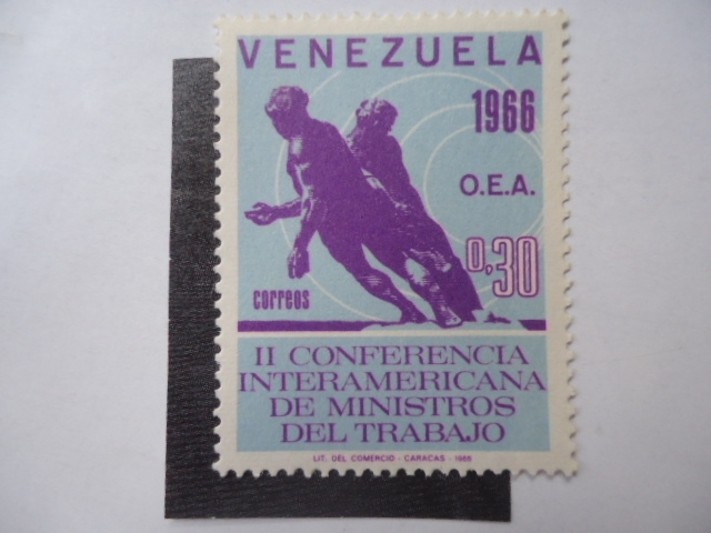 O.E.A 1966 - II Conferencia Interamericana de Ministros del Trabajo.