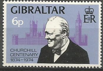 CENTENARIO  DE  SIR  WINSTON  CHURCHIL.  CHURCHIL,  PARLAMENTO  Y  EL  BIG  BEN.