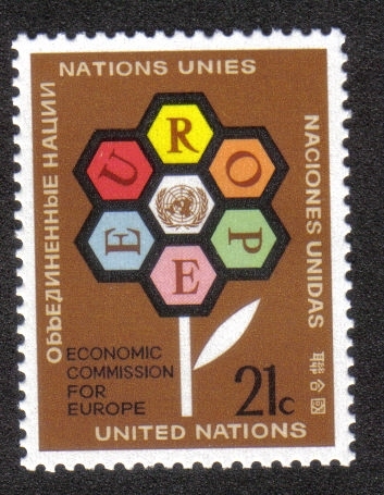 Europa y la ONU Emblema, New York