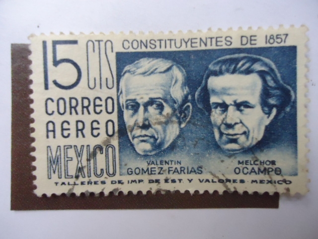 Constituyentes de 1857 - Valentín Gómez Farias y Melchor Ocampo.