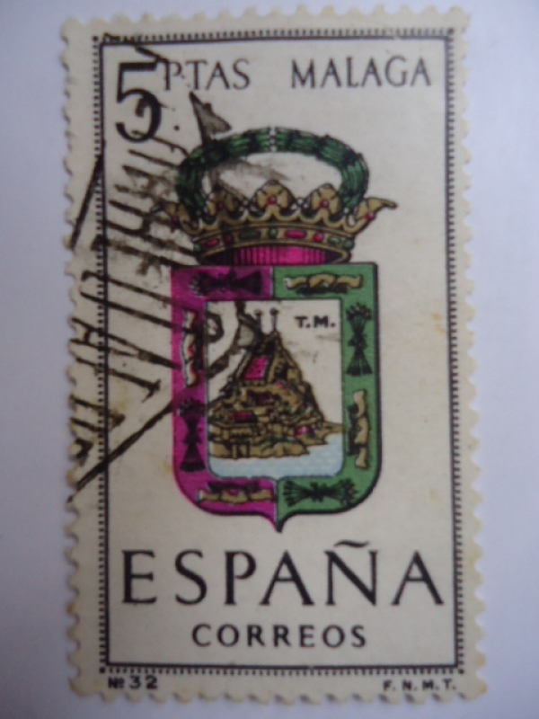 Ed:1558 - Escudos Provincias de España - MALAGA.