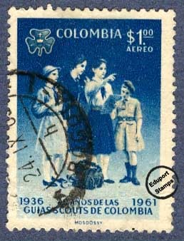 25º Aniversario del movimiento Guías Scouts de Colombia 1936-1961