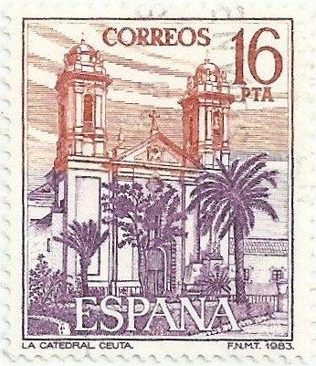 PAISAJES Y MONUMENTOS. LA CATEDRAL DE CEUTA. EDIFIL 2726