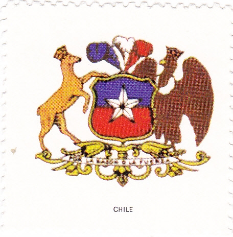 escudo-CHILE   -sin valor postal