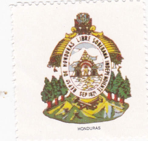 escudo-HONDURAS   -sin valor postal