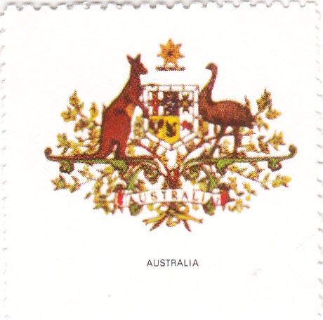 escudo-AUSTRALIA  -sin valor postal