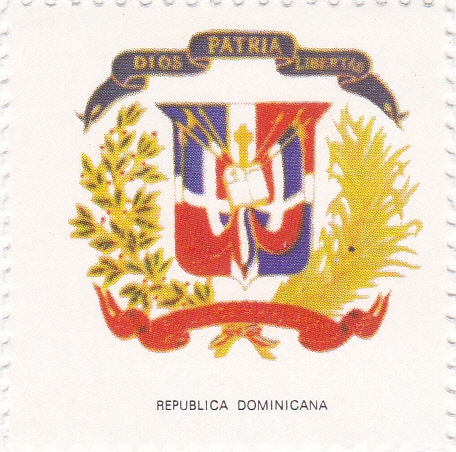 escudo-REPÚBLICA DOMINICANA   -sin valor postal