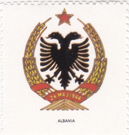 escudo-ALBANIA   -sin valor postal