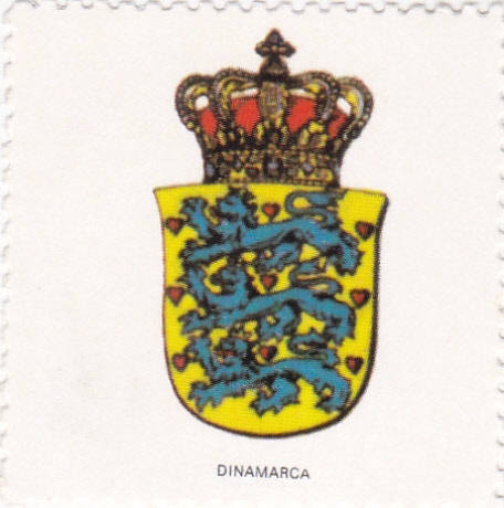 escudo-DINAMARCA   -sin valor postal