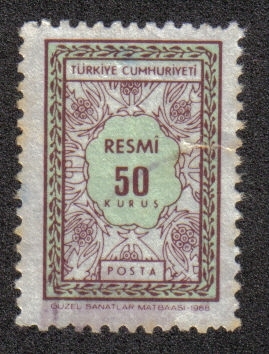 En los sellos de servicio 1968