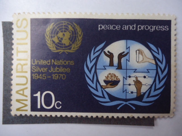 Naciones Unidas-Bodas de Plata 1945-1970 - La Paz y el Progreso.