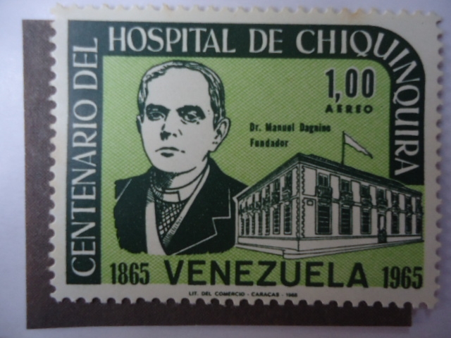 Centenario del Hospital de Chiquinquirá.1865-1965.