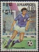 CAMBOYA 1985 Michel 634 Sello Deportes Futbol México86 Usado Yvert524