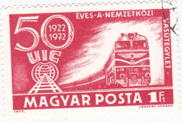 50 aniversario ferrocarril Nemzetkozi-Vasutegylet