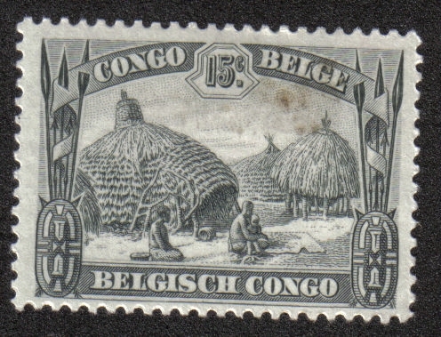 Kraal de Kivu, Congo Belga