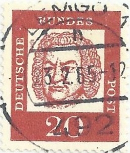RFA. ALEMANES CÉLEBRES. JOHANN SEBASTIAN BACH. YVERT DE 225