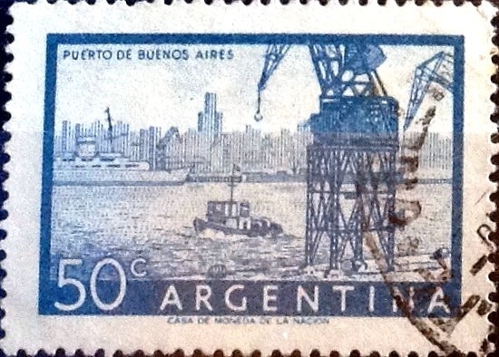 Intercambio 0,20 usd 50 cent. 1956
