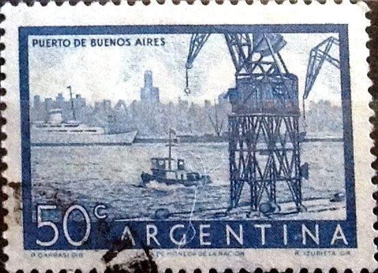 Intercambio 0,20 usd 50 cent. 1956