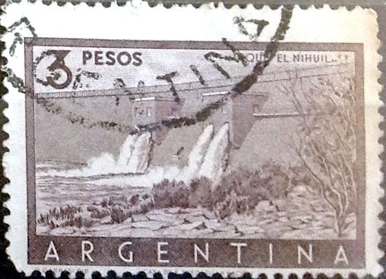 Intercambio 0,20 usd 3 pesos 1956