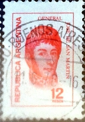 Intercambio 0,20 usd 12 pesos 1976