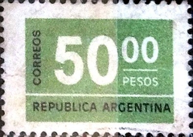 Intercambio 0,20 usd 50 pesos 1976
