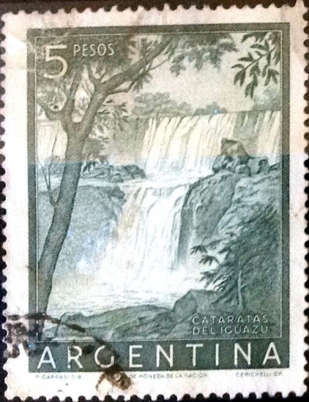Intercambio 0,20 usd 5 pesos 1955