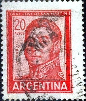 Intercambio 0,20 usd 20 pesos 1967