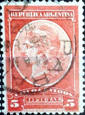 Intercambio daxc 0,20 usd 5 cent. 1901