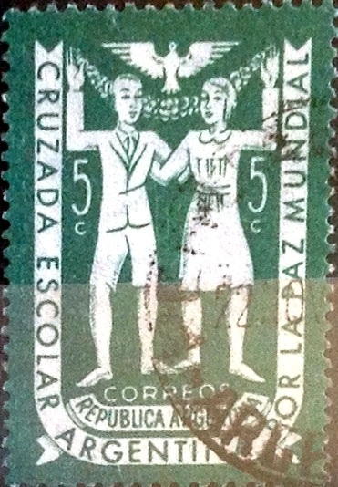 Intercambio 0,20 usd 5 cent. 1947