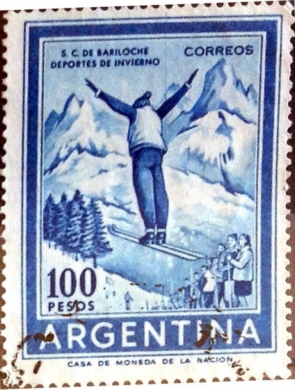 Intercambio 0,20 usd 100 pesos 1961