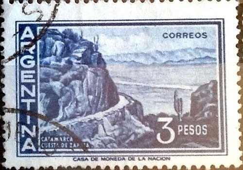 Intercambio 0,20 usd 3 pesos 1960