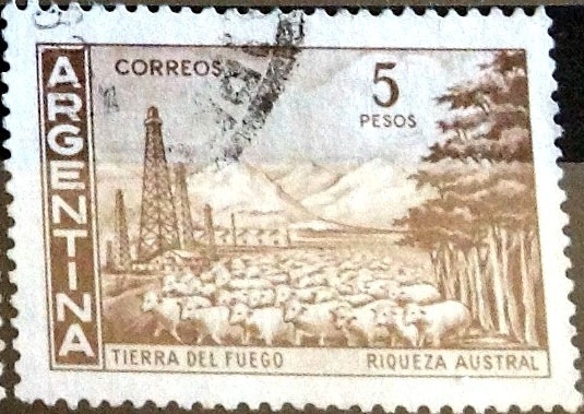 Intercambio 0,20 usd 5 pesos 1959